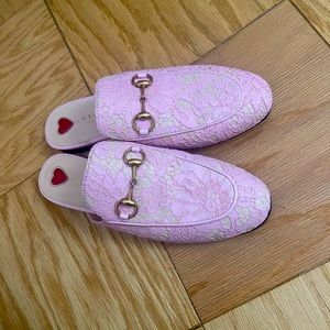 Gucci pink loafers